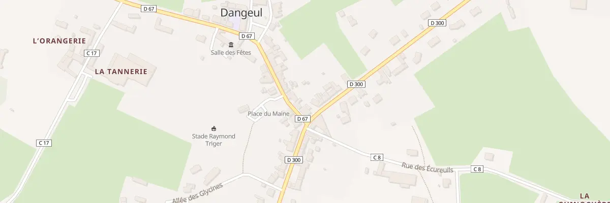 Plan du 2 Rue de la Libération à Dangeul