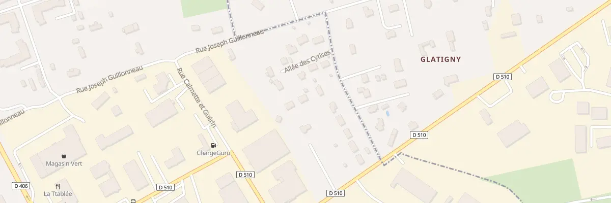 Plan du 5 All des Cytises à Lisieux