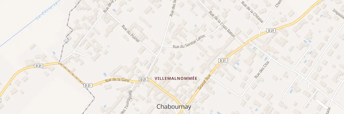 Plan du 8 Rue des Marais à Chabournay