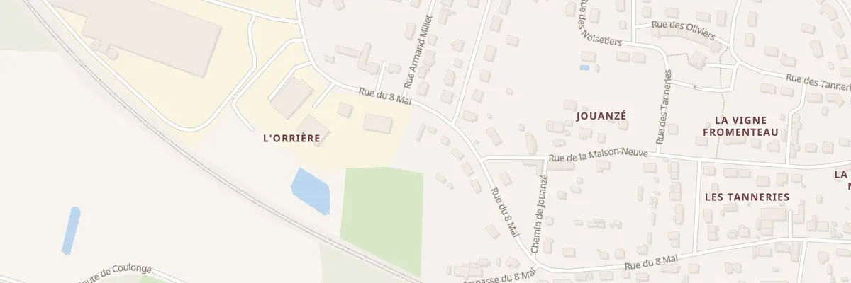 Plan du 53 Rue du 8 Mai à Aubigné-Racan