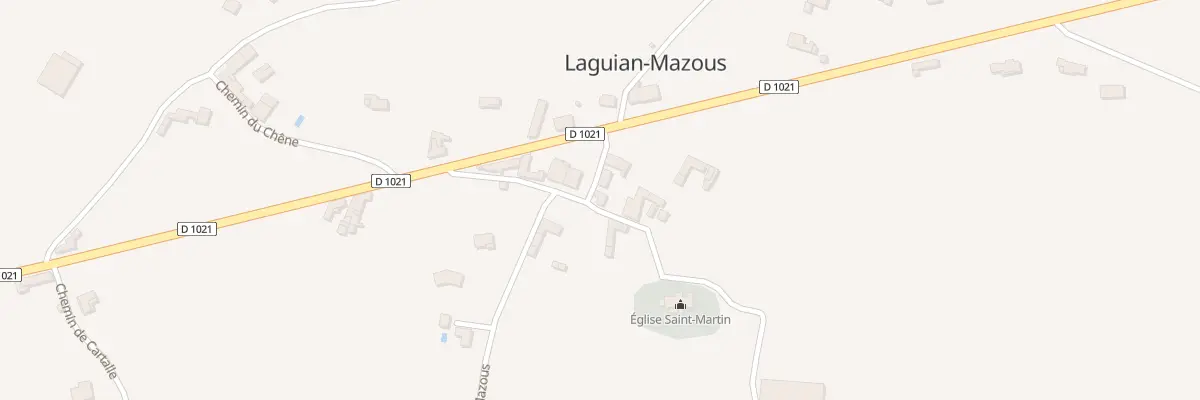 Plan du 17 Chem de l’Église et du Souvenir à Laguian-Mazous