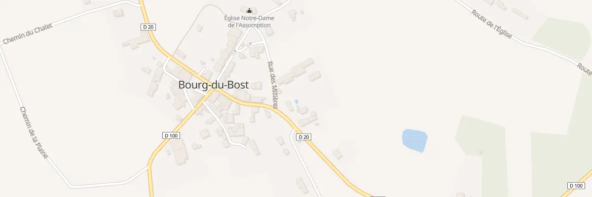 Plan du 121 Rte de la République à Bourg-du-Bost