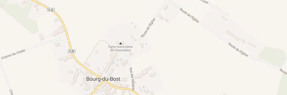 Plan du 1025 La Milleras à Bourg-du-Bost