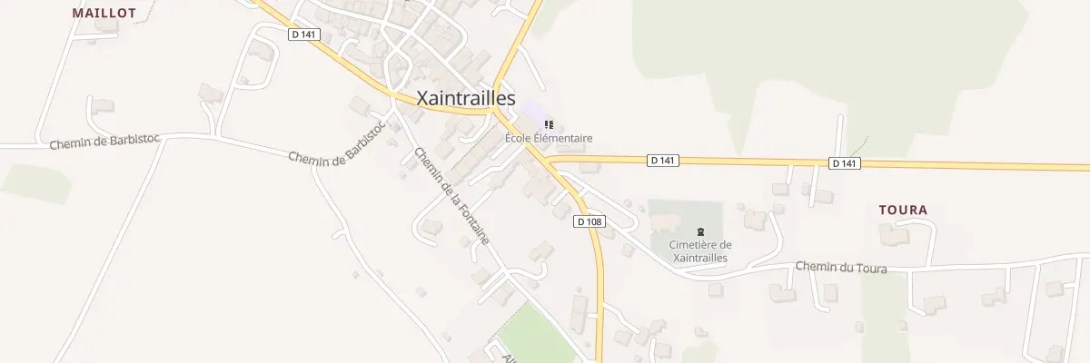 Plan du 6B Bd de la Mairie à Xaintrailles