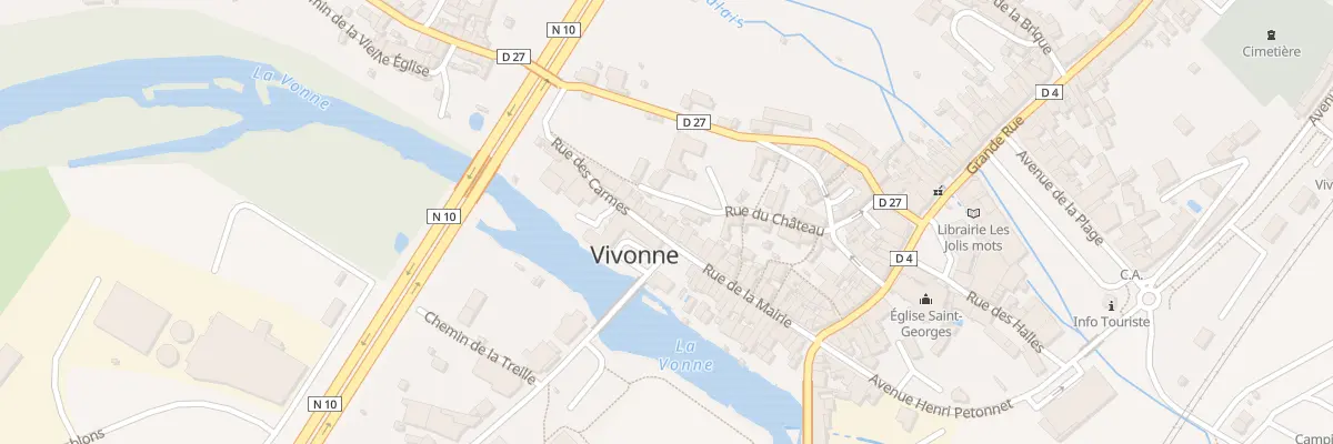 Plan du 4 Rue des Carmes à Vivonne