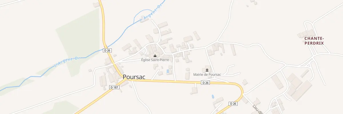 Plan du 10 Rue de l’Eglise à Poursac