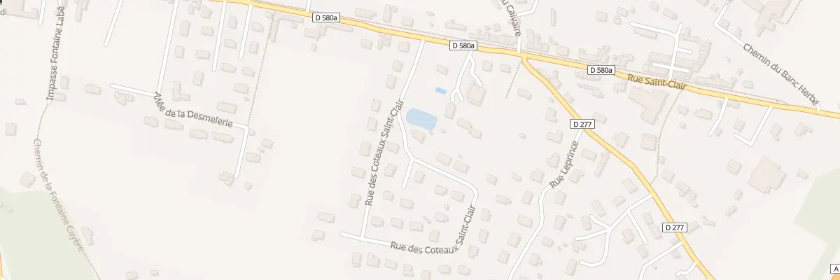 Plan du 1 Rue des Coteaux Saint-Clair à La Rivière-Saint-Sauveur