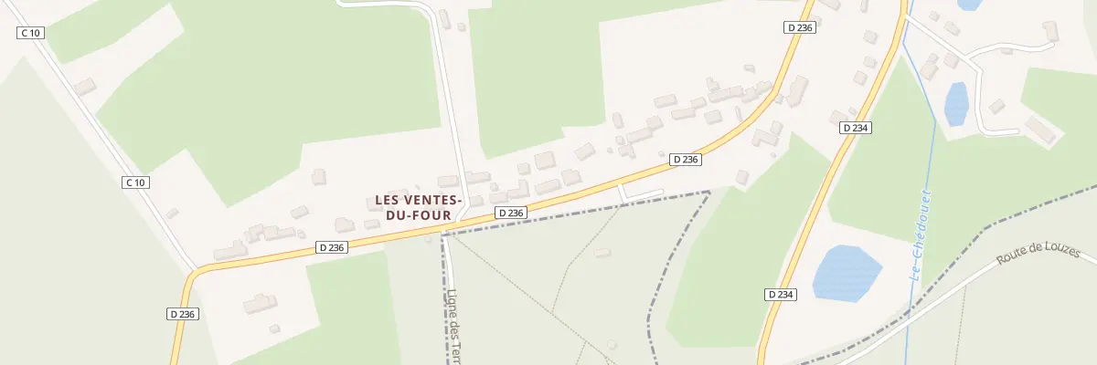 Plan du 30 Les Ventes du Four à Villeneuve-en-Perseigne