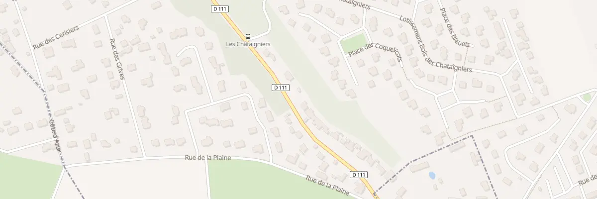 Plan du 29 Cd Cote des Chataigniers à Saint-Laurent-de-Brèvedent