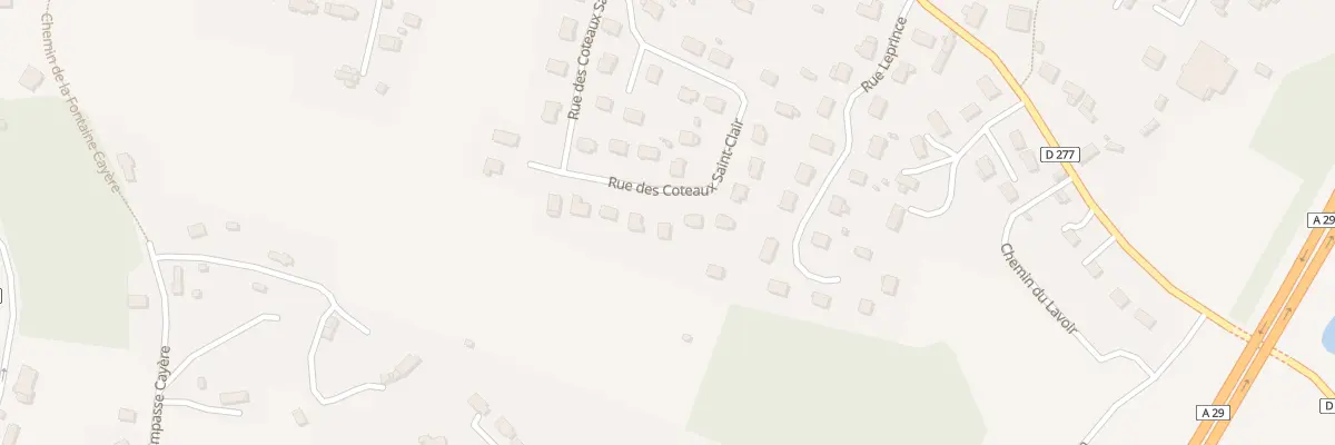 Plan du 21 Rue des Coteaux Saint-Clair à La Rivière-Saint-Sauveur