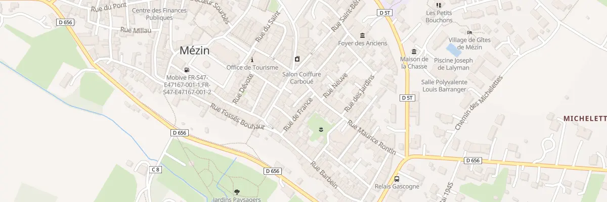 Plan du 3B Rue de France à Mézin