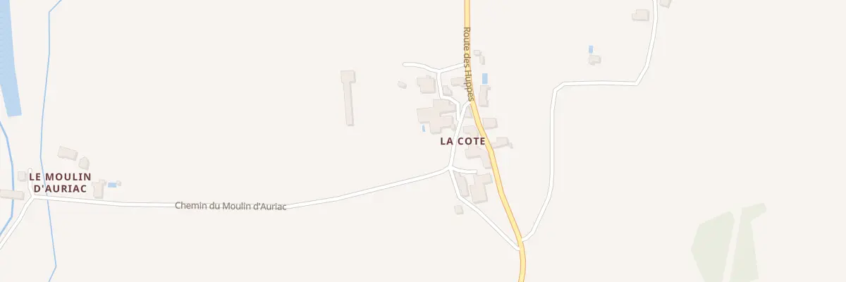 Plan du 1053 La Cote à Nanteuil-Auriac-de-Bourzac
