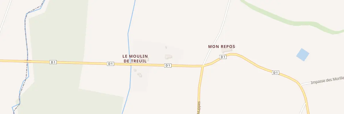Plan du 1007 Le Moulin du Treuil à Nanteuil-Auriac-de-Bourzac