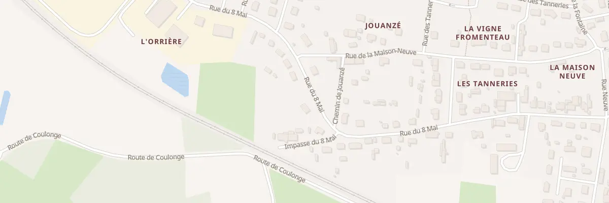 Plan du 43 Rue du 8 Mai à Aubigné-Racan