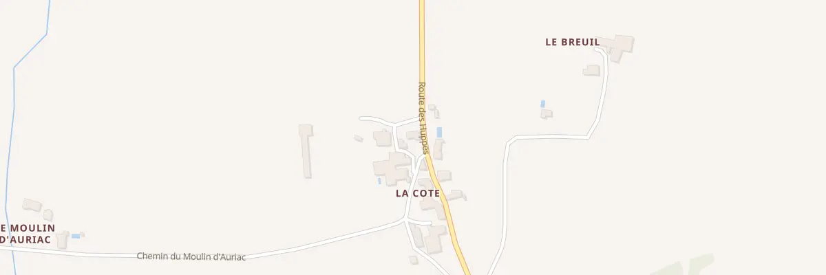 Plan du 57 La Cote à Bertric-Burée