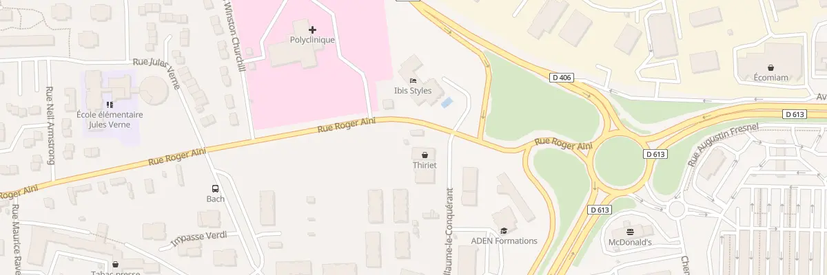 Plan du 9007 Rue Roger Aini à Lisieux