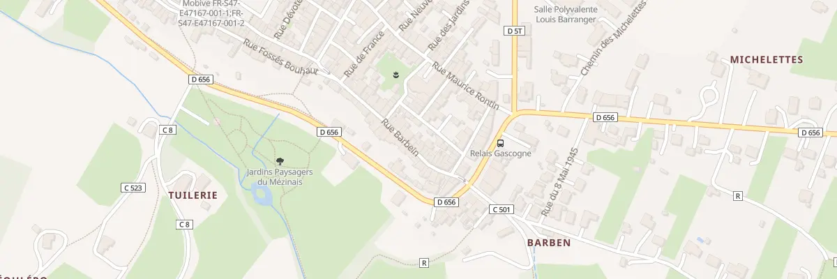 Plan du 25 Rue de Barbein à Mézin