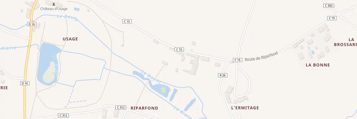 Plan du 6 Rte de Riparfond à Huismes