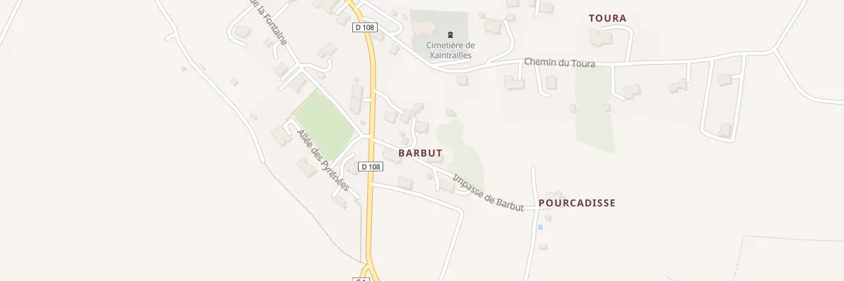 Plan du 1 Imp de Barbut à Xaintrailles