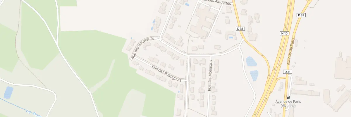 Plan du 28 Rue des Pinsons à Vivonne
