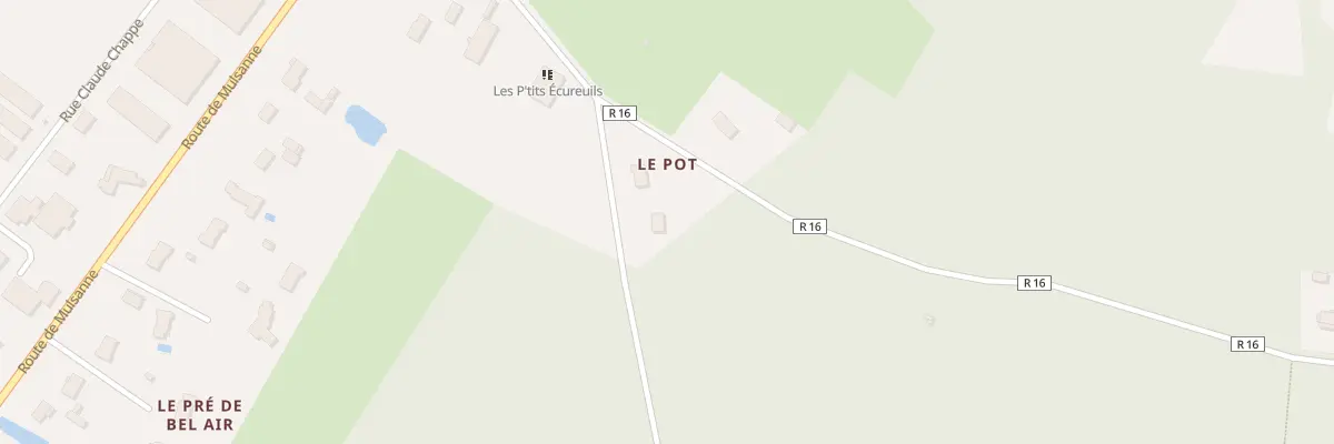 Plan du 5423B La Lande de Saint Pierre à Ruaudin