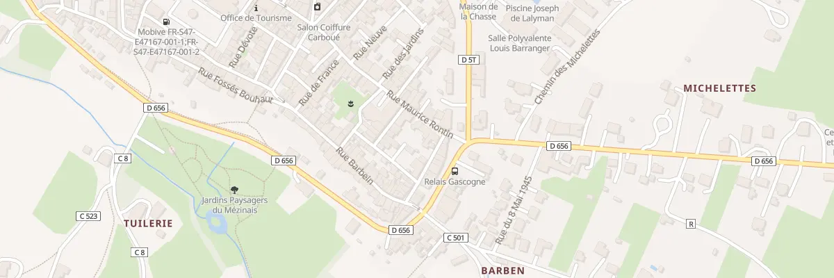 Plan du 4 Rue Maurice Rontin à Mézin