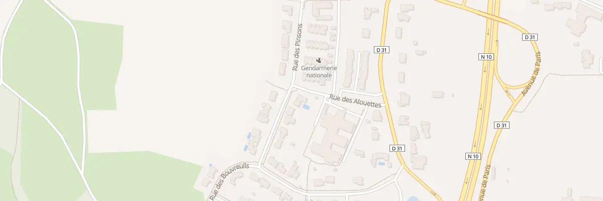 Plan du 1 Rue des Pinsons à Vivonne