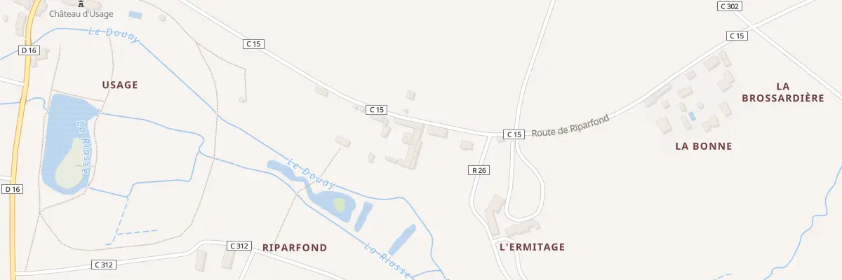 Plan du 8B Rte de Riparfond à Huismes