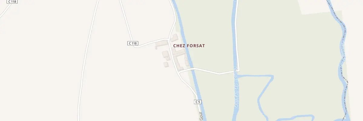 Plan du 2 Chez Forsat à Saint-Séverin
