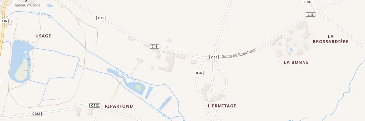 Plan du 10 Rte de Riparfond à Huismes