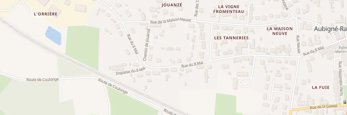 Plan du 28 Rue du 8 Mai à Aubigné-Racan