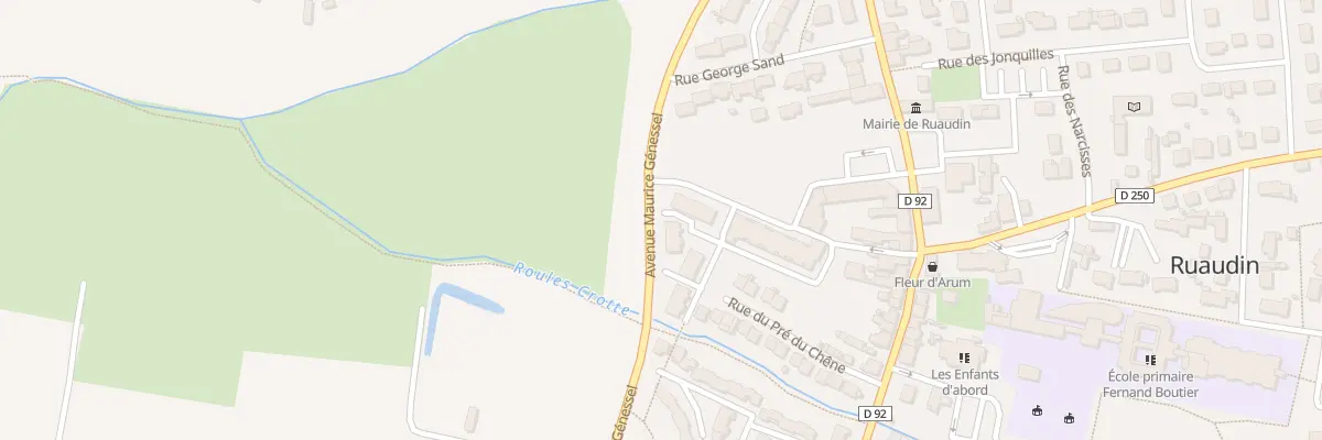 Plan du 5925 Av de la République à Ruaudin
