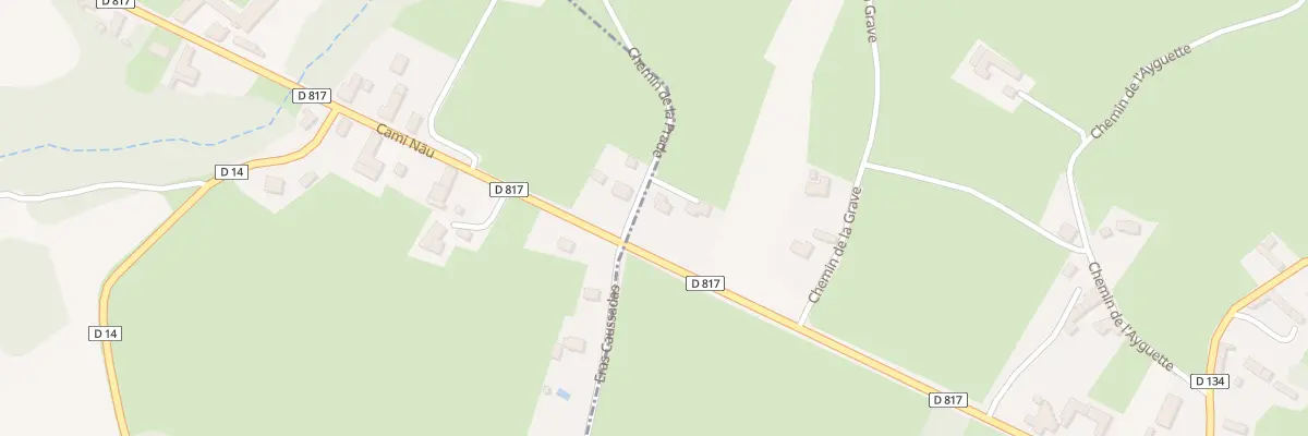 Plan du 2 Eras Caussadas à Lanespède