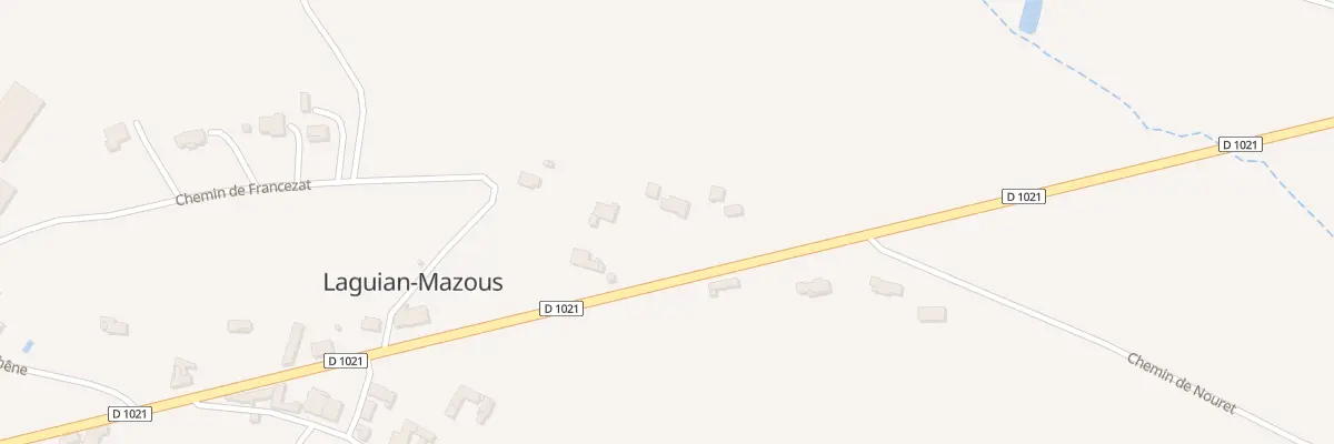 Plan du 2524 Av des Puntous à Laguian-Mazous
