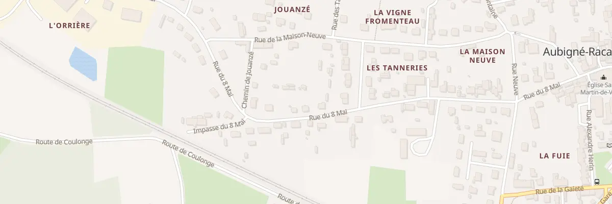 Plan du 26 Rue du 8 Mai à Aubigné-Racan