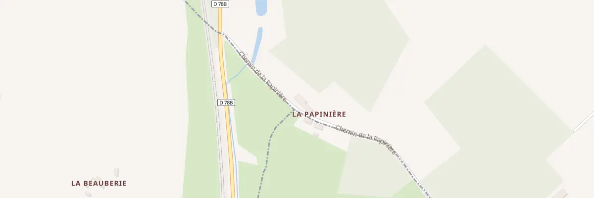 Plan du 1 Che de la Papinière à Mayet