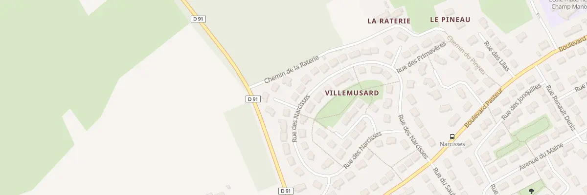 Plan du 38 Rue des Narcisses à Yvré-l’Évêque