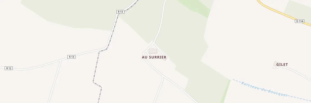 Plan du 5043 Au Surrier à Larroque-sur-l’Osse