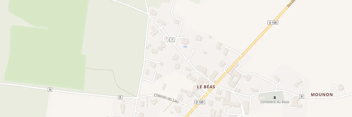 Plan du 5853 Le Beas à Barbaste
