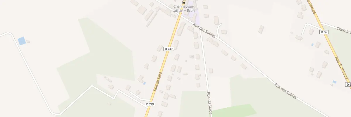 Plan du 12 Rue de Rillé à Channay-sur-Lathan