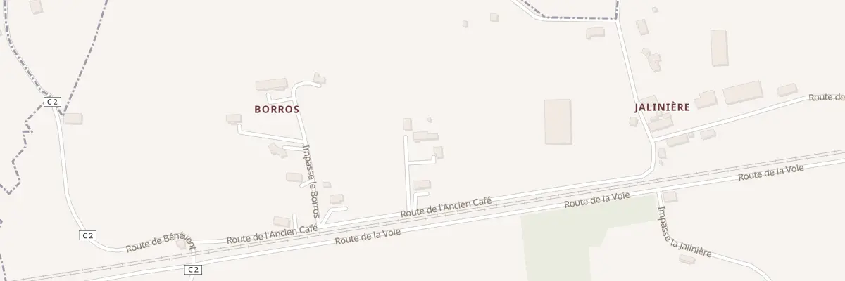 Plan du 267 Rte de l’Ancien Café à Beaupouyet