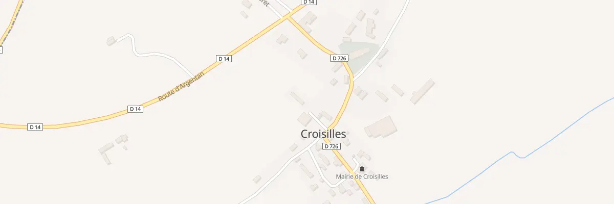Plan du 80 Le Bourg à Croisilles