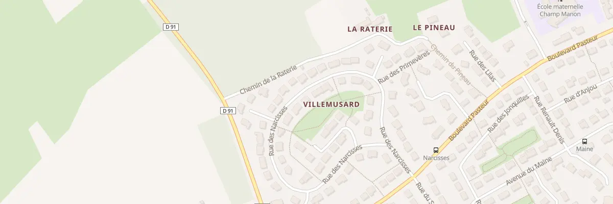 Plan du 27 Rue des Narcisses à Yvré-l’Évêque