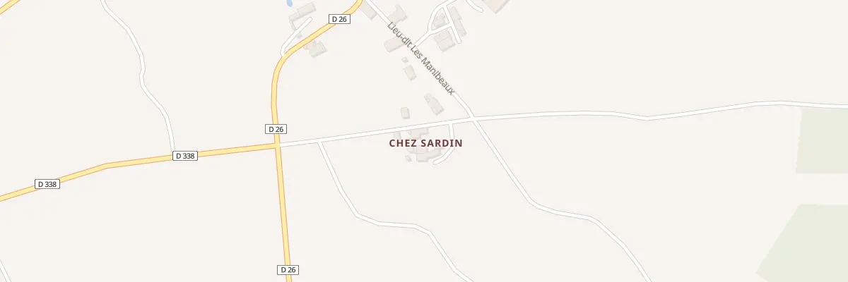 Plan du 4 Rte des Sardins à Poursac