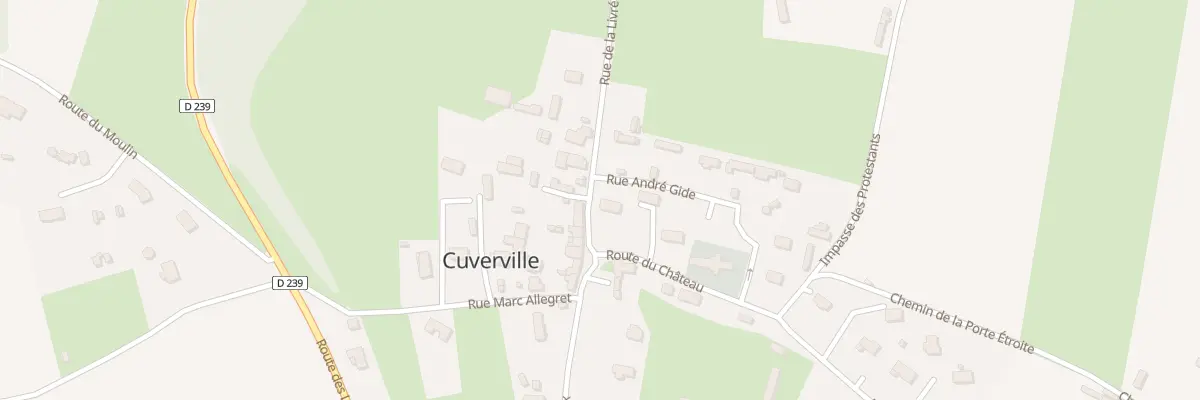 Plan du 3 Rte du Château à Cuverville
