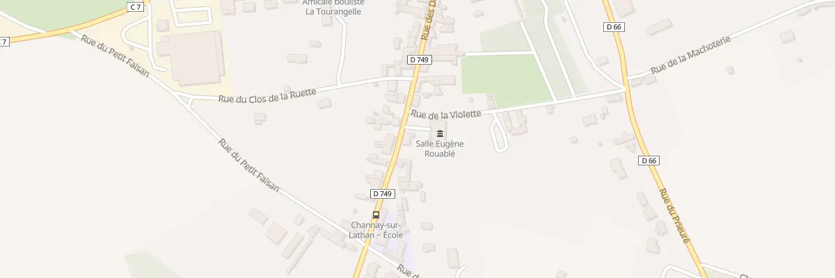 Plan du 20 Rue des Déportés à Channay-sur-Lathan