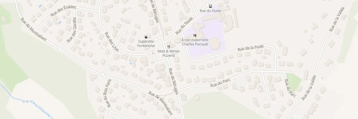Plan du 8 Rte de Béruges à Fontaine-le-Comte