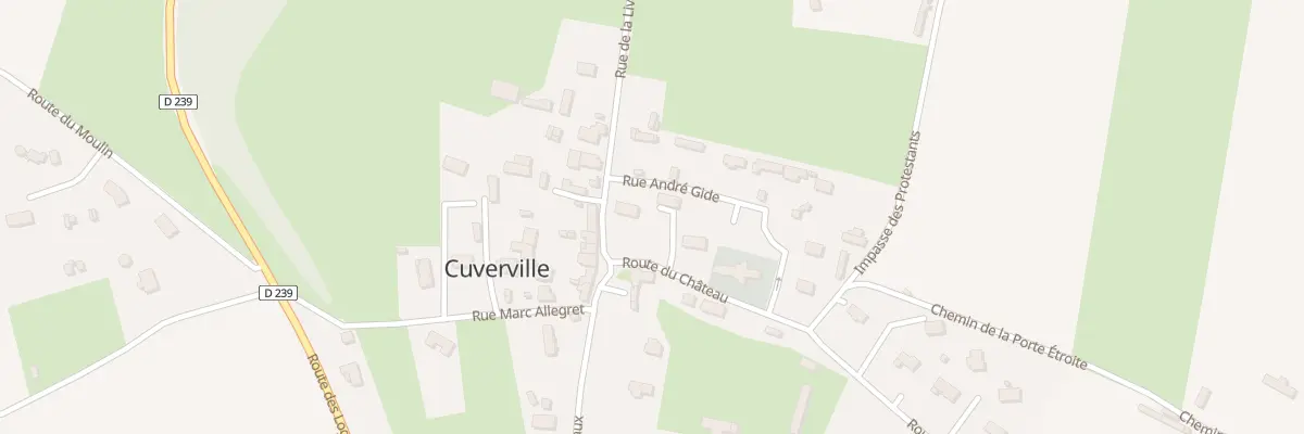 Plan du 21 Rte du Château à Cuverville