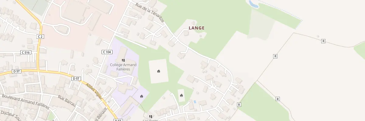 Plan du 5089 Lange à Mézin