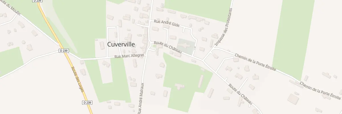 Plan du 44 Rte du Château à Cuverville